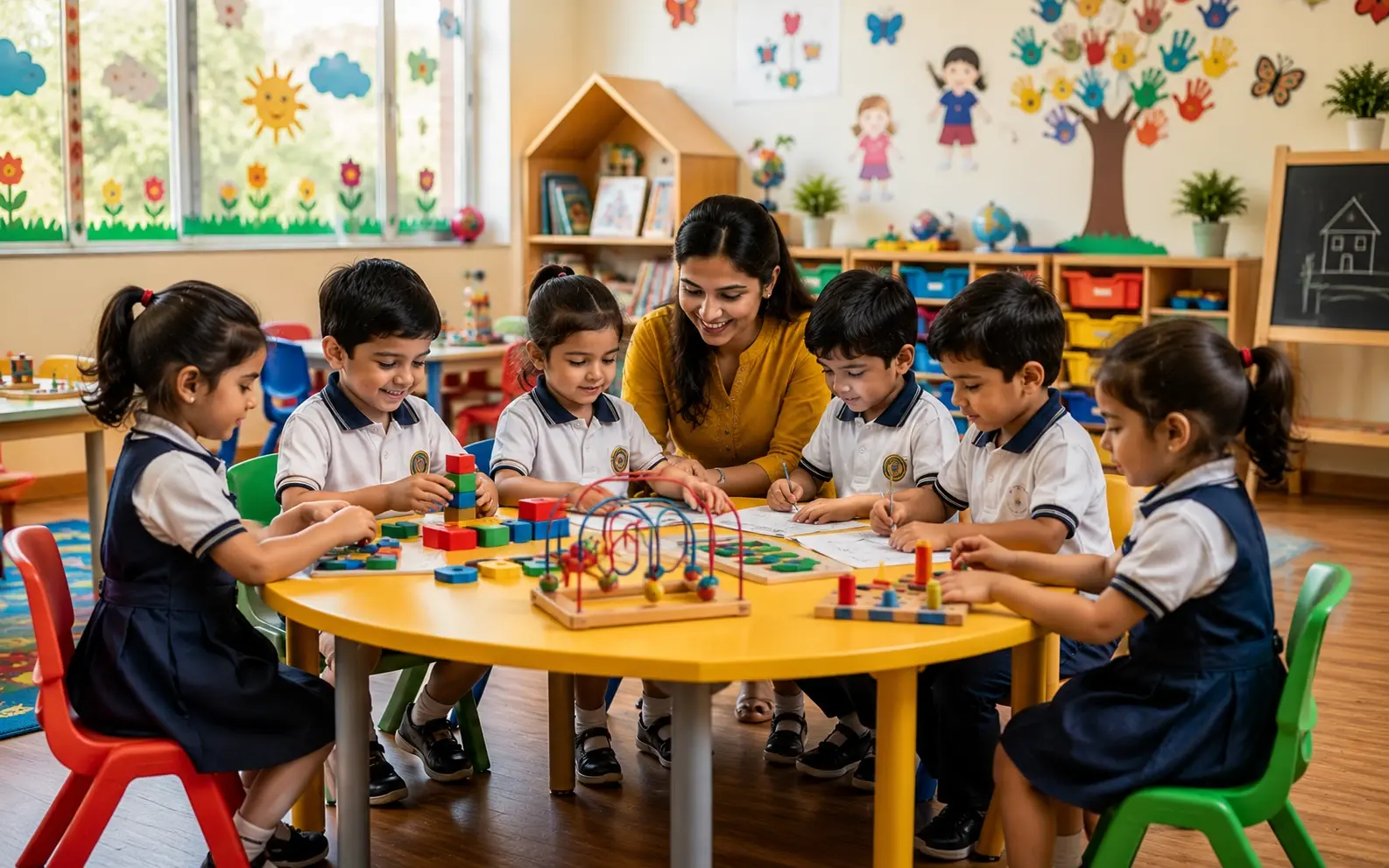 Lush green sprawling grounds of NIMT Beacon School Early Learning campus