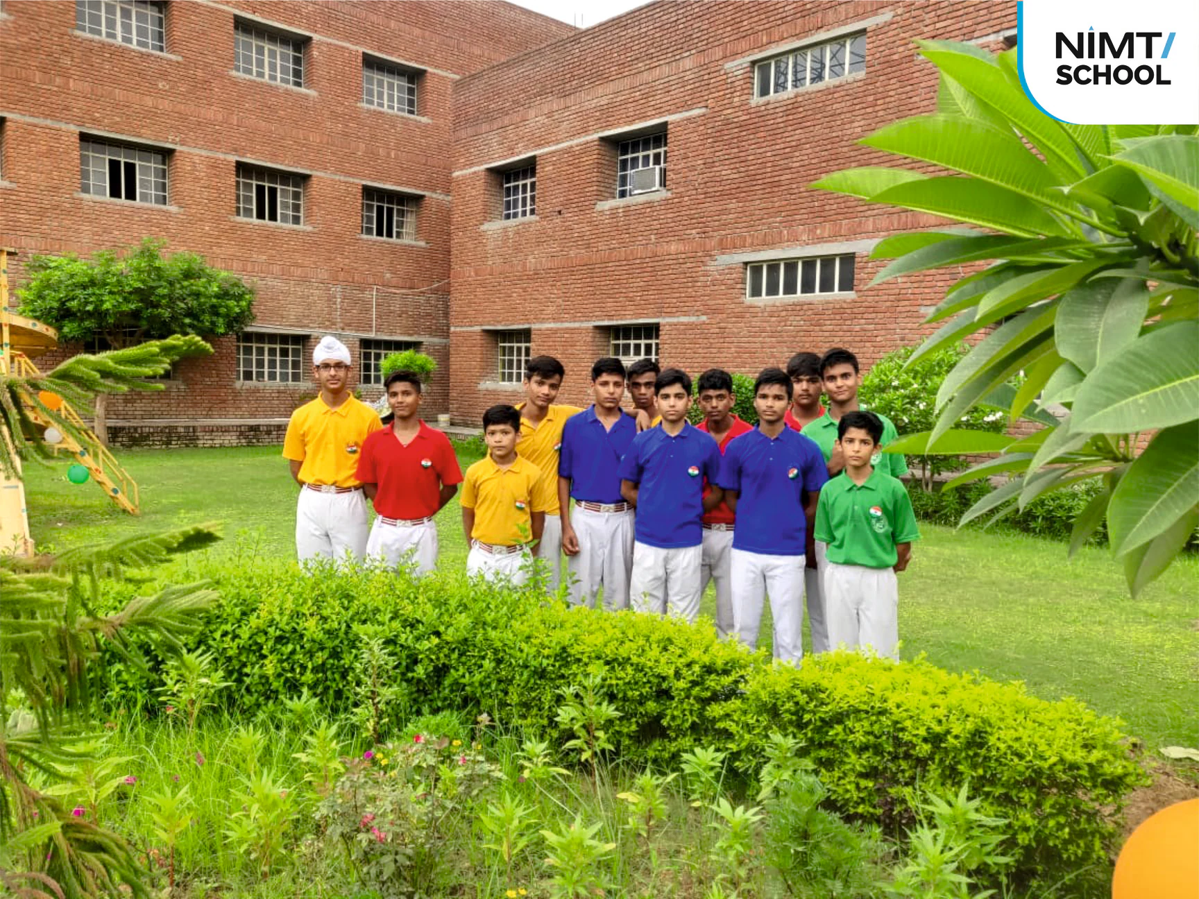 NIMT School Ghaziabad students celebrating success